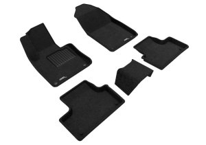 Volvo Xc60 T6 Floor Mats - Front and Rear - 3D MAXpider - Elegant Series - Black - `18-`24 Volvo Xc60 T6 Floor Mats - Front and Rear - 3D MAXpider - Elegant Series - Black - `18-`24